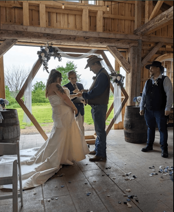 Wedding testimonial photo for Nadine and Andrew Brown